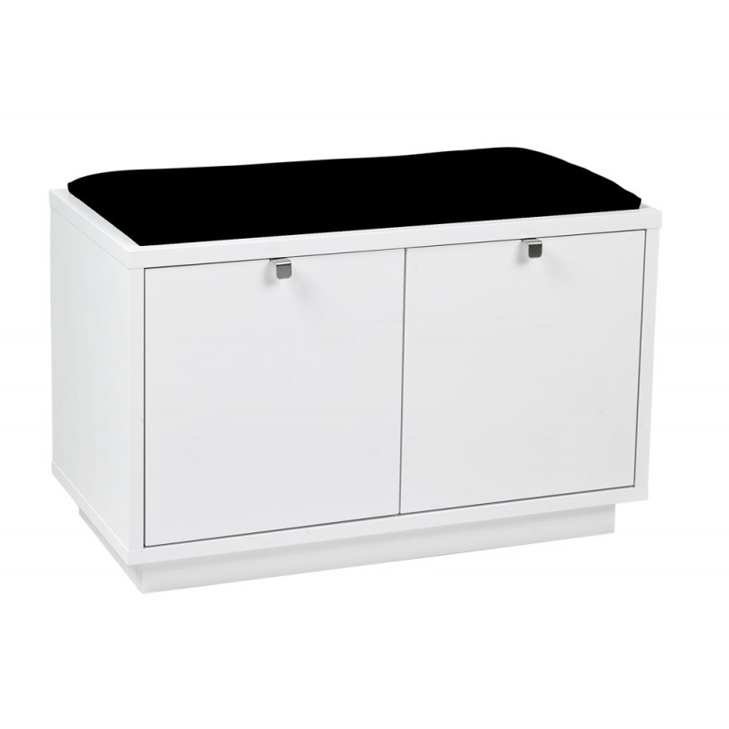 RO Confe Bench 2 Drawers White/Black